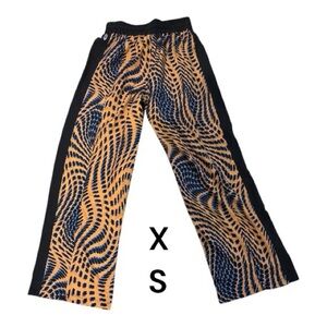 FP Movement by Free People Black and Orange, blue Patterned Pants